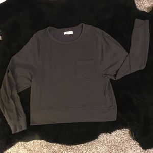 Madewell long-sleeved cropped tee